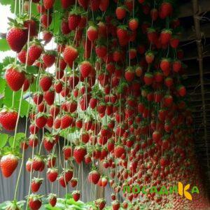 Клубника ампельная Анастасия купить по цене от 370р. в интернет-магазине «Посадика» с доставкой почтой в в Сызранье и по всей России – [изображение №1].